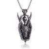 Vintage Gothic Hell Reaper Scythe Pendant Mystical Demon Necklace for Men Personality Punk Halloween Trend Jewelry