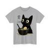 Zabawny Kot Ramen Graficzny T-shirt Japoński Kawaii Anime Kot Unisex T-shirt