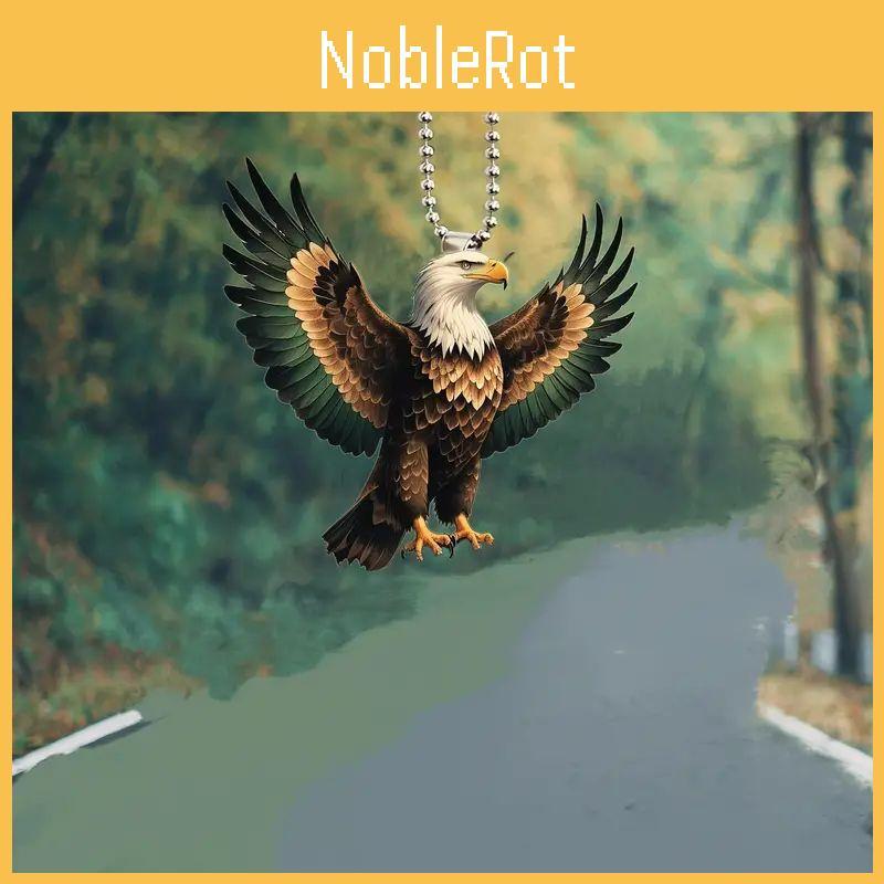 Cartoon Colorful Acrylic Eagle Decorative Car Pendant For Stylish Vehicle Accents
