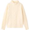 DEESHA Girls' Half-Zip Cable Knit Sweater