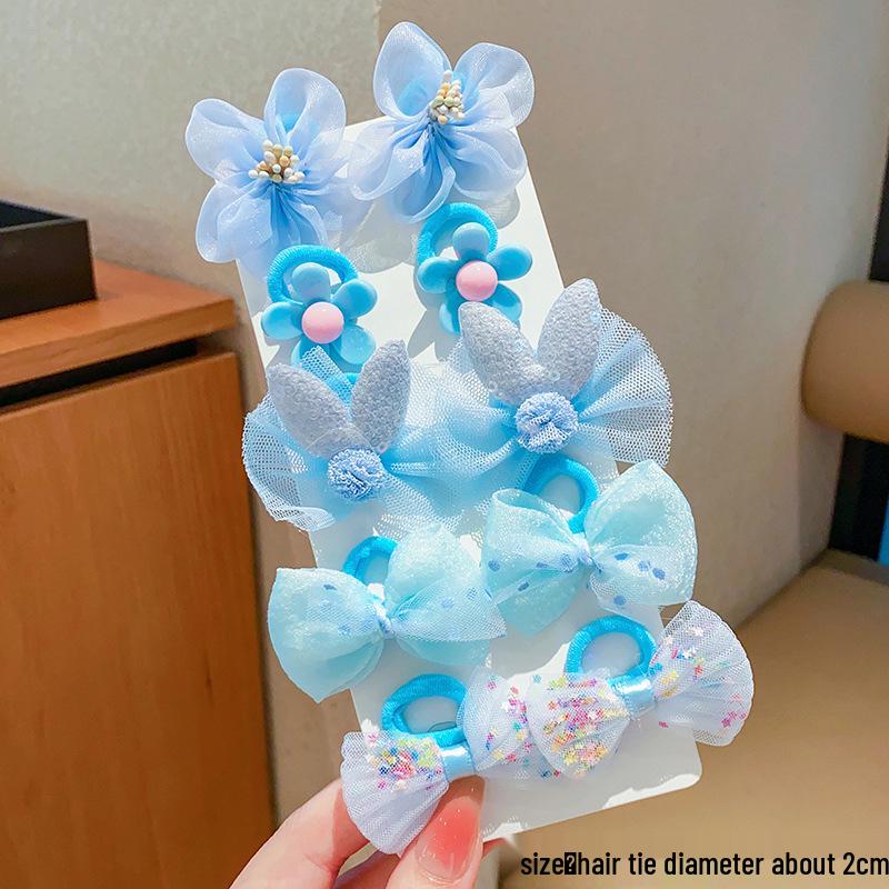 2025 Children's Flower Hair Ties - Princess Headwear Rubber Band for Girls and Babies
