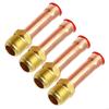 Pipe for Air Conditioner, 4pcs Flare Connector, Male Thread Adapter