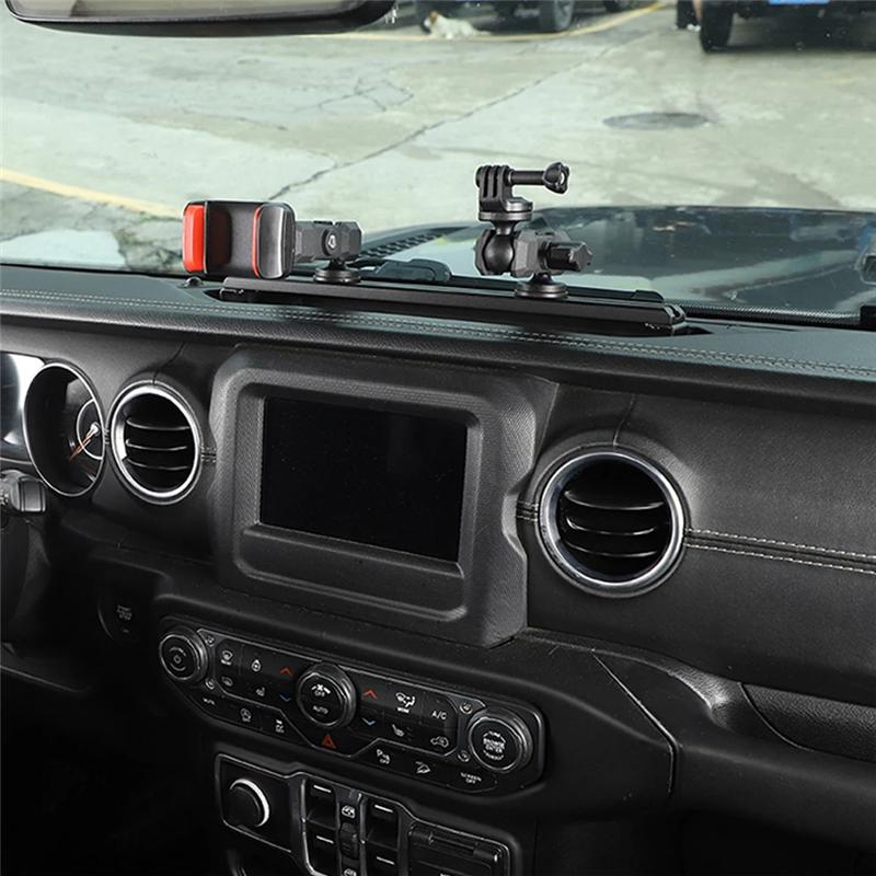 Multi-Mount Dash Phone Holder Camera Mount For Jeep Wrangler JL Gladiator JT 2018-2025 Expansion Stand Accessories