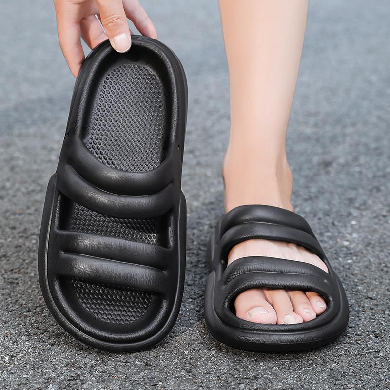 2025 New Men's Platform Slipper Platform Bathroom Slide Non-slip Lightweight Comfortable Indoor Outdoor Sandals Beach EVA Soft