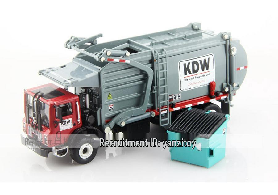 Boxed Cadywell 625040 Alloy Material Handler Car Model - Garbage Transport Engineering Vehicle