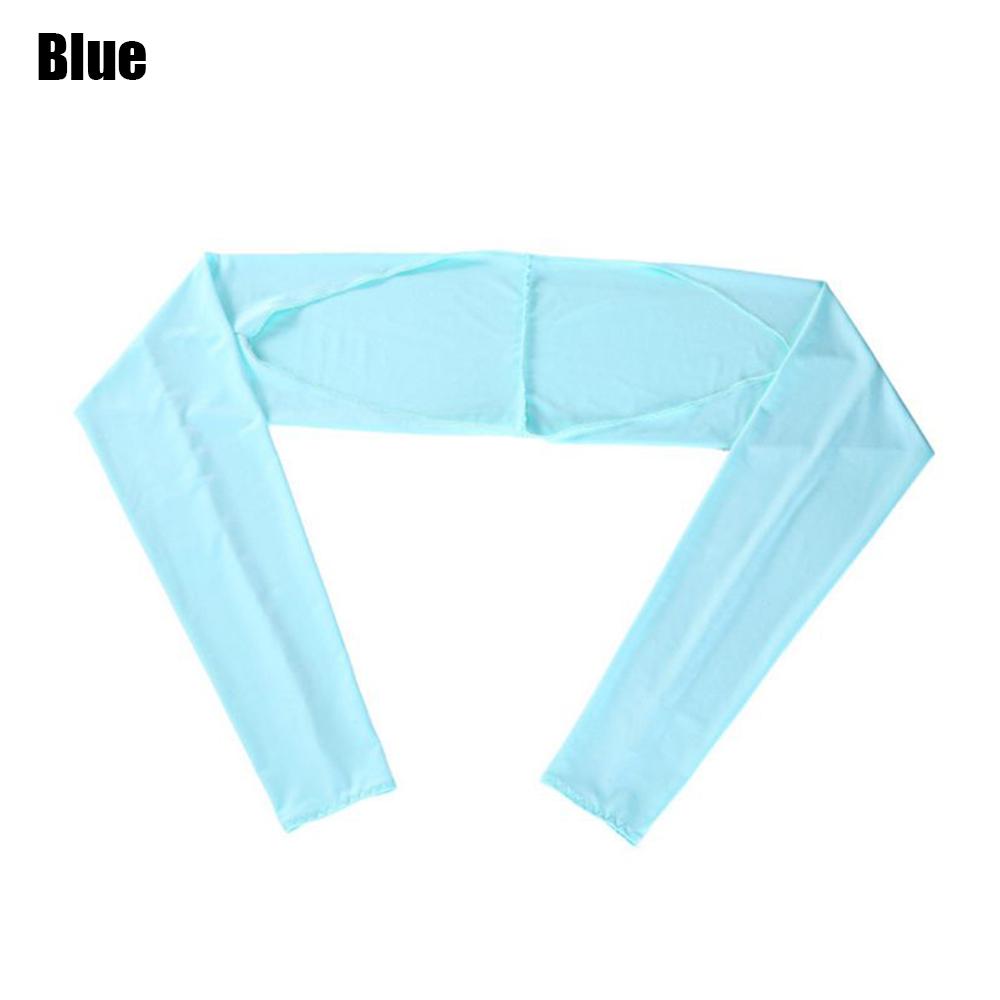 Silk Finger Hole Cycling Sleeves Women Shawl Arm Sleeve Sports Glove Sun Sleeves Sun UV Protection