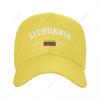 Unisex Baseball Cap Lithuania EST Independence Day Wild Sun Shade Peaked Adjustable Outdoor Caps for Unisex Women