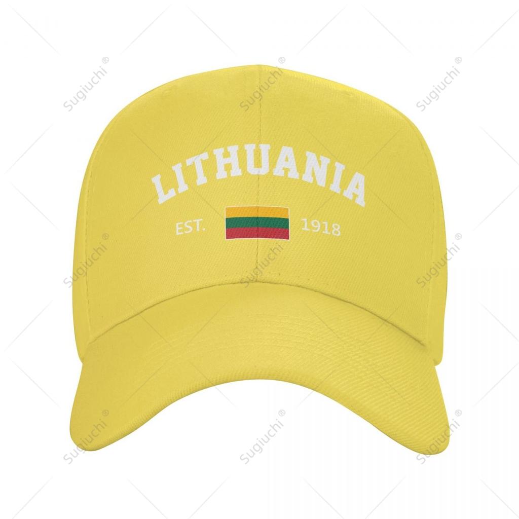 Unisex Baseball Cap Lithuania EST Independence Day Wild Sun Shade Peaked Adjustable Outdoor Caps for Unisex Women