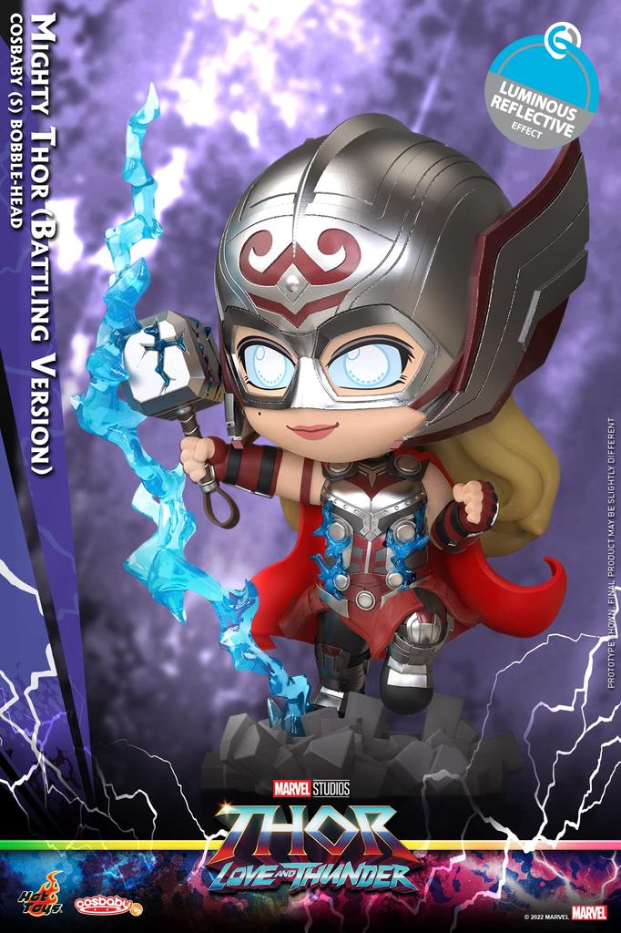 Cosbaby Thor: Love and Thunder Mighty Thor (Battle Version) Size S Non-Scale Figure Silver Height Approx. 12cm COSB954