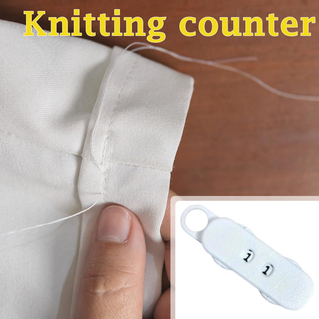 Handheld Mechanical Stitch Counter for Knitting Crochet and Sewing Projects Durable Lightweight Compact Design with Easy Reset Function