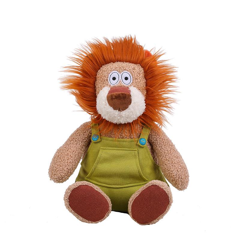 Forest animal doll cute lion elephant plush toy fox rabbit doll children accompany sleeping pillow