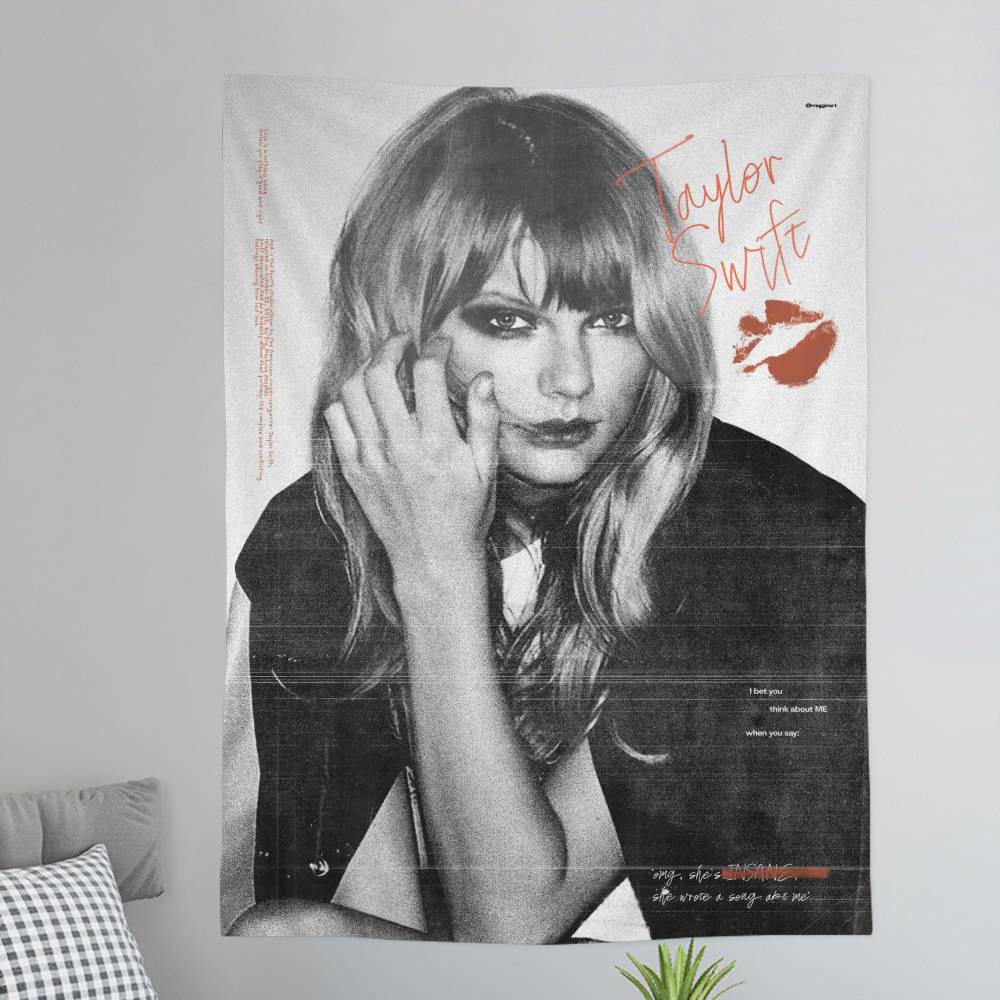 

TTaylorSwift Hippie Wall Hanging Tapestries for Living Room Home Dorm Decor Art Home Decor 74x94cm(29x37in)