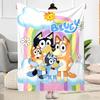 Bluey Bingo's Beach Day Blanket Soft Warm Cozy Great for Sofa Seaside Couch Four Seasons Multipurpose Playful Design