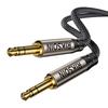 3.5mm AUX Audio Cable, RIKSOIN, Silver-Plated Copper, Male-to-Male Stereo Mini Plug, Nylon Braided, 2m