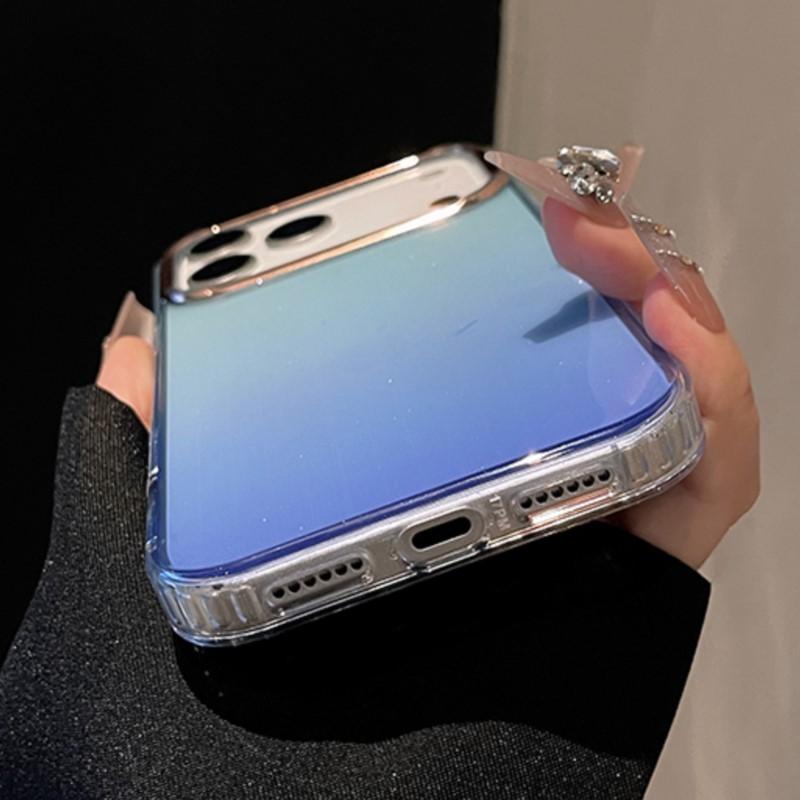 Luxury Glitter Bling Starry Clear Phone Case For iPhone 17 Air 16 14 13 12 11 Pro Max Mini Plus Shockproof Gradient Hard Cover