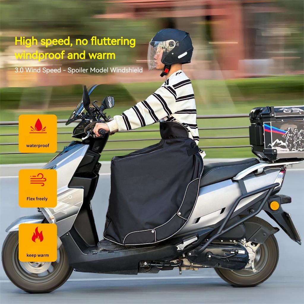 Motorcycle Winter Leg Cover Windproof Apron Scooter Leg Protector for Fall Winter Cold Weather Motorcycle Scooter Outdoor Riding