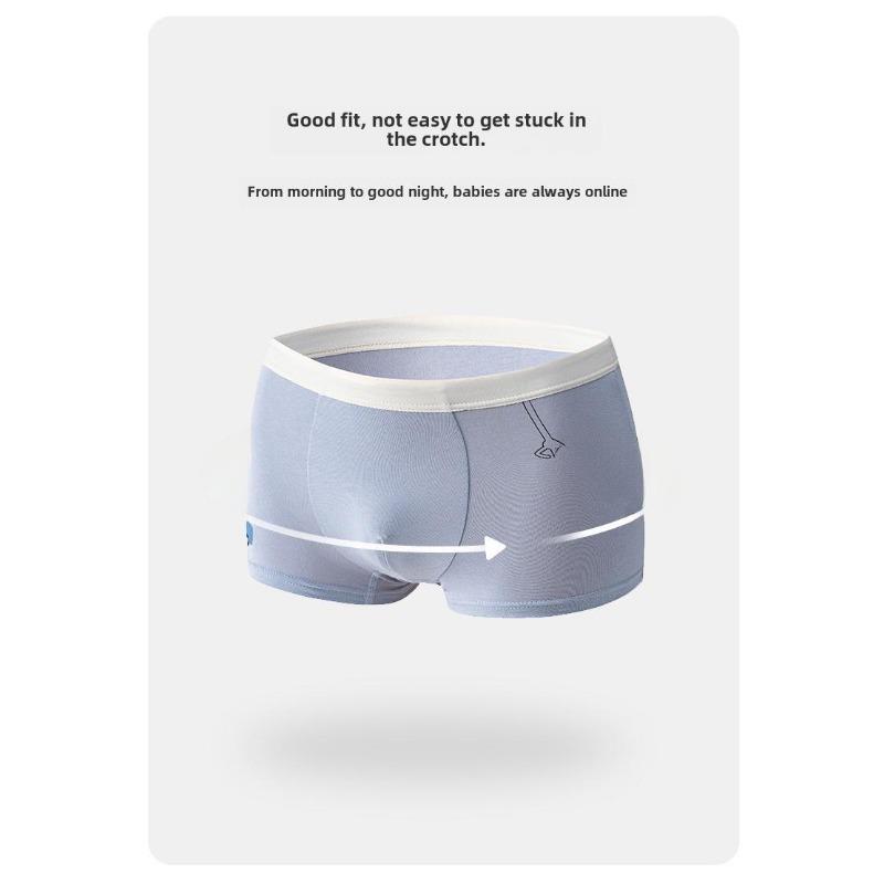 4PC Boys' Cartoon Cotton Antibacterial Boxer Briefs for Kids