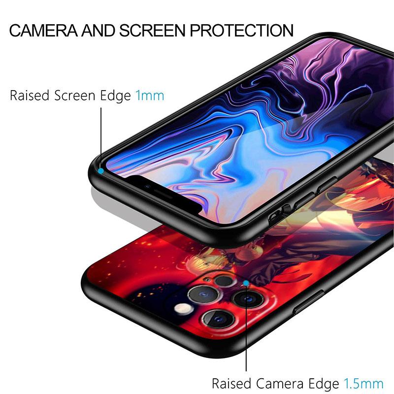 Anime fate stay night saber Cover For Apple iPhone 14 13 12 11 SE XS XR X 7 8 6 mini Plus Pro MAX 2020 Black Phone Case