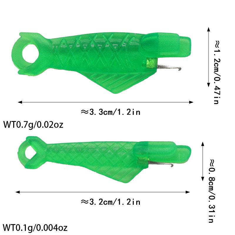 Compact Fish-Shaped Needle Threader & Sewing Set Small Red Threader