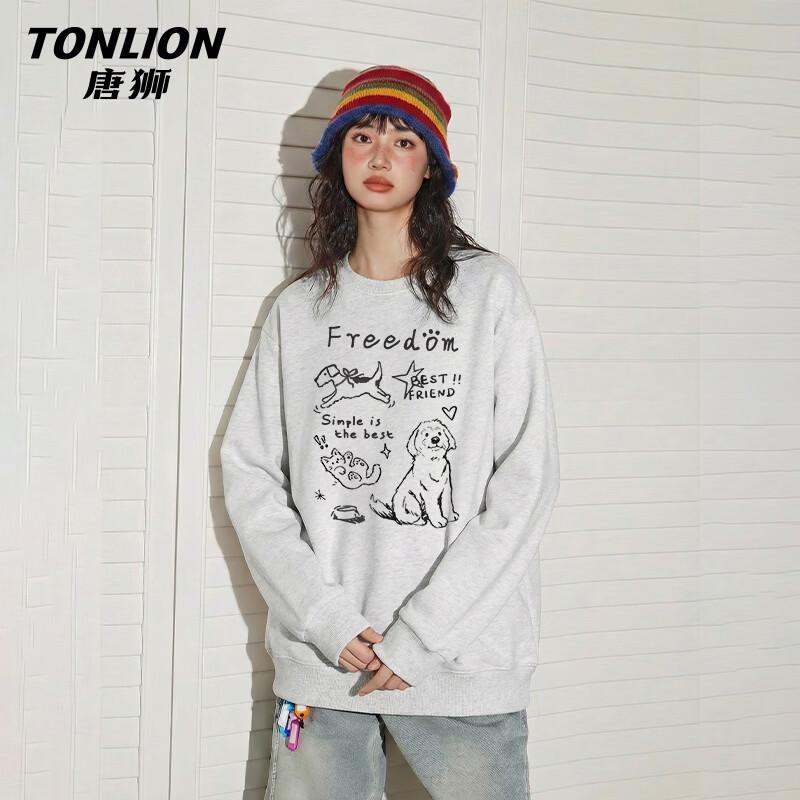 TonLion Women's Loose Fit Long Sleeve Sweatshirt