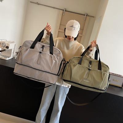 Bolsa de viagem expansível para curta distância Feminina de grande capacidade para atividades ao ar livre, mensageiro, esportes, fitness Leve bagagem de ombro Bolsa de maternidade