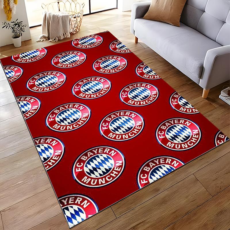 "FC Bayern Munich Logo Pattern Rug - Non-slip rug suitable for living room and bedroom sofas sofas"