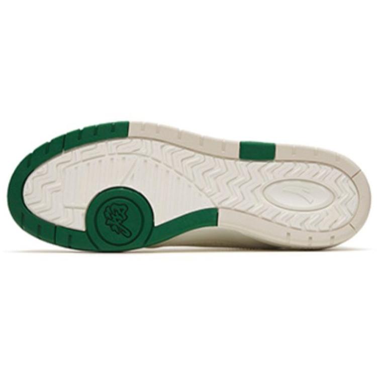 New Anta Flame 4.0 Anti Slip Wear Resistant Low Top Skateboard Shoes Men's White Green 112328081-5