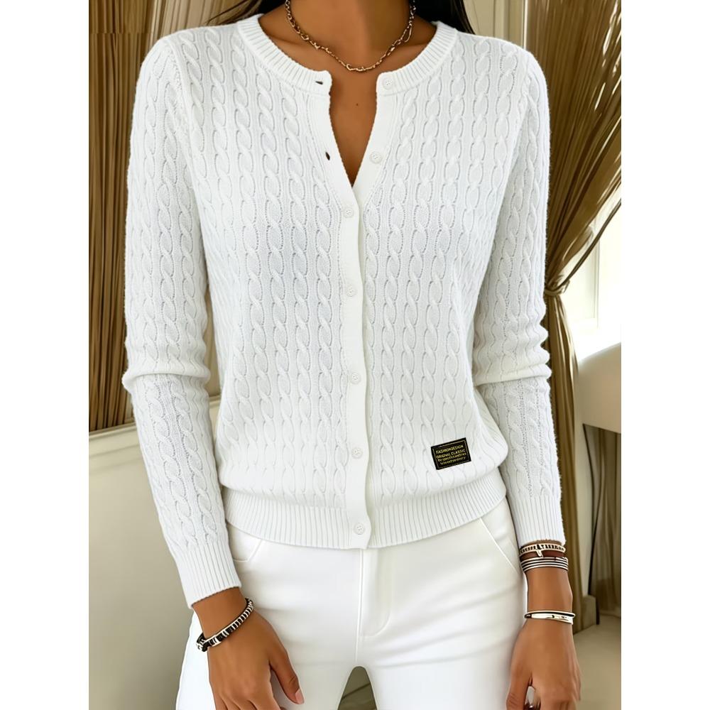 **Cardigan da Donna a Maglia con Bottoni, Color Block, Design con Bavero, Giovanile, Versatile, Manica Lunga, Comodo, Stile Casual, Maglione**