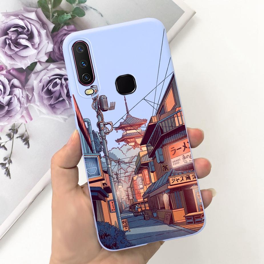For Vivo Y12 Case Vivo Y15 Y17 1902 1904 Cute Fashion Cartoon Cover Soft Silicone Phone Case For Vivo Y15 Y 12 17 VivoY12 Fundas