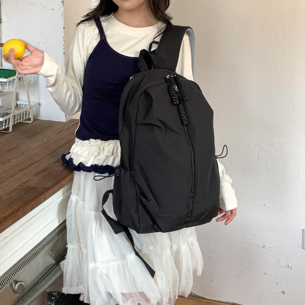 Large Capacity Schoolbag for Men and Women High School Students Simple and High-value Casual Sports Backpack Travel Backpack