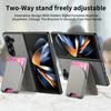 2 In 1 Magnetic Card Bag Leather Cover for Samsung Z Fold 7 Fold6 Fold5 Fold4 Fold3 Magsafe Shockproof Matte Case Funda