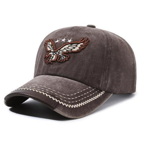 Eagle Baseball Embroidery Cap Versatile Sun Hat Shade Cap Outdoor Breathable