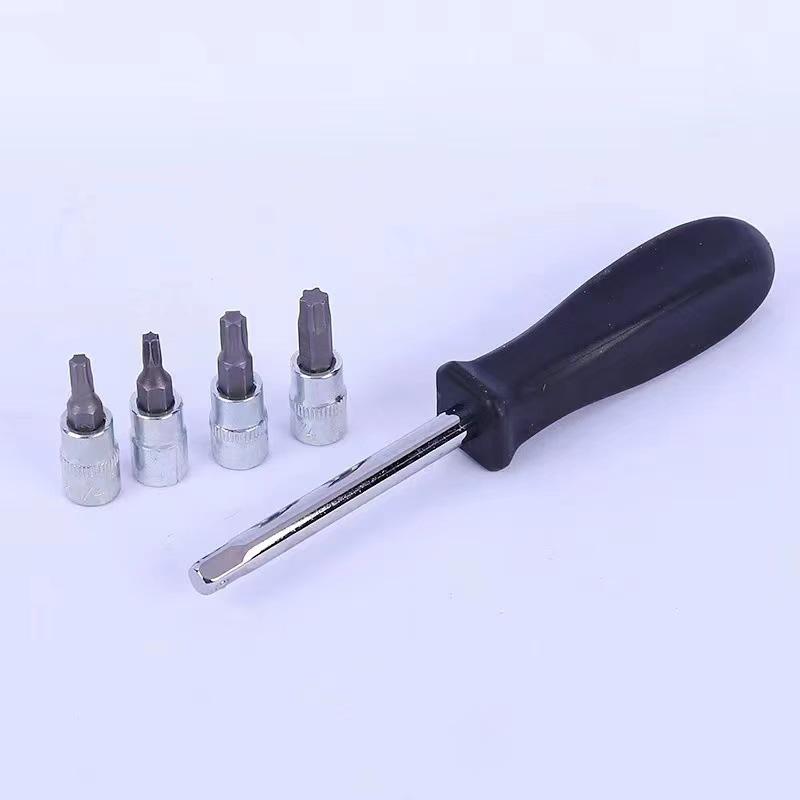 46-Piece Car & Motorcycle Socket Wrench Set for Auto Maintenance and Household Use