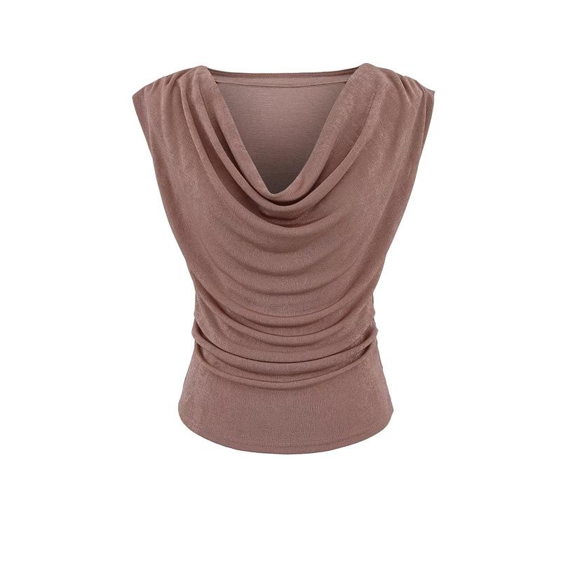 

Retro Square Neck Sleeveless Top: Women s Niche, Waist-Cinching, Sexy Tank with Atmospheric Design. Small