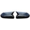 For Toyota Camry 2018- Car Rearview Side Mirror Cover Wing Cap Exterior Door Rear View Case Trim Carbon Fiber Look Black
