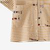 ZANZEA Women Casual Turn Down Collar Loose Short Sleeve Plaid Print Blouse