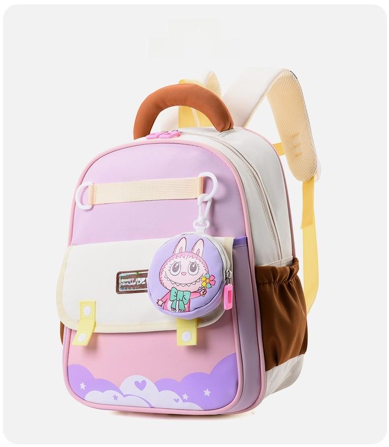 Childrens Backpack Letter With Adjustable Shoulder Strap Zipper Design