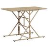 VidaXL Garden Dining Set and Cushions 7 Pcs Beige Poly Rattan, Outdoor Dining Set, Dining Furniture of 369012
