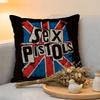 Cushion Cover  Linen  SkinFriendly Soft Decorative Case For Sofa Home Decor Punk Rock Band SSex Pistols Pillow Cover