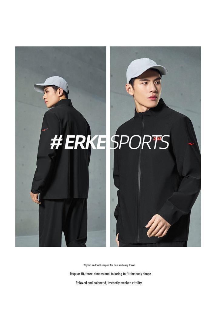Vertical Tech Erke Men's 2026 Autumn/Winter Stand Collar Sports Knit Jacket