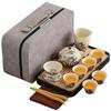 Yi Pan Ru Kiln Ceramic Teapot Set with 3 Douli Cups
