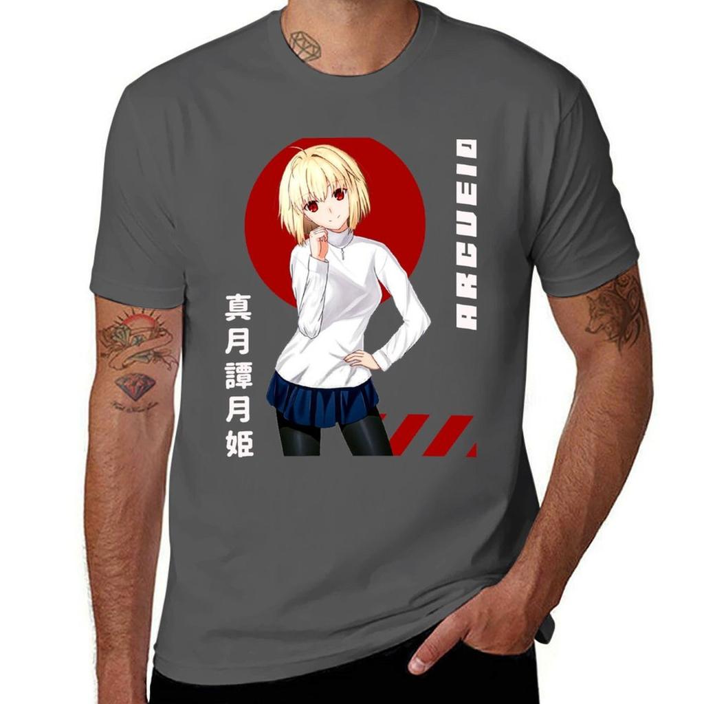 Arcueid - Shingetsutan Tsukihime T-Shirt T-Shirts für Mann grafisch lustig Anime T-Shirts für Mann T-Shirt