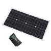 250W Monocrystalline Solar Panel Kit with 10A Charge Controller Dual USB Ports for RV Car Boat Battery Charging