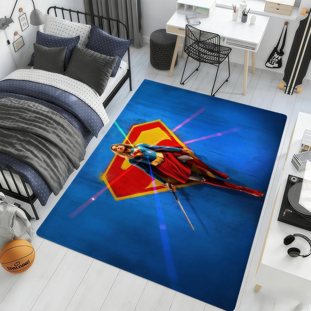 movie cool art S-Supergirl ML hogar Bedside Rug Kitchen Bath Floor Mat Hallway Balcony Carpet Entrance Doormat Decor Home