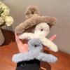 Large Plush Clip Back Head Hair Grab for Women Simple Temperament Hair Clip Hairy Shark Clip Korea Hair Accessories for Girls
