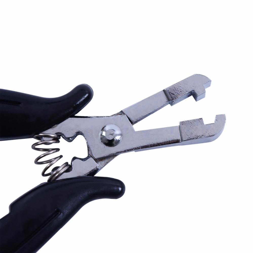 1 alicate de metal en forma de U de 4 mm para extensiones de cabello humano con microanillos