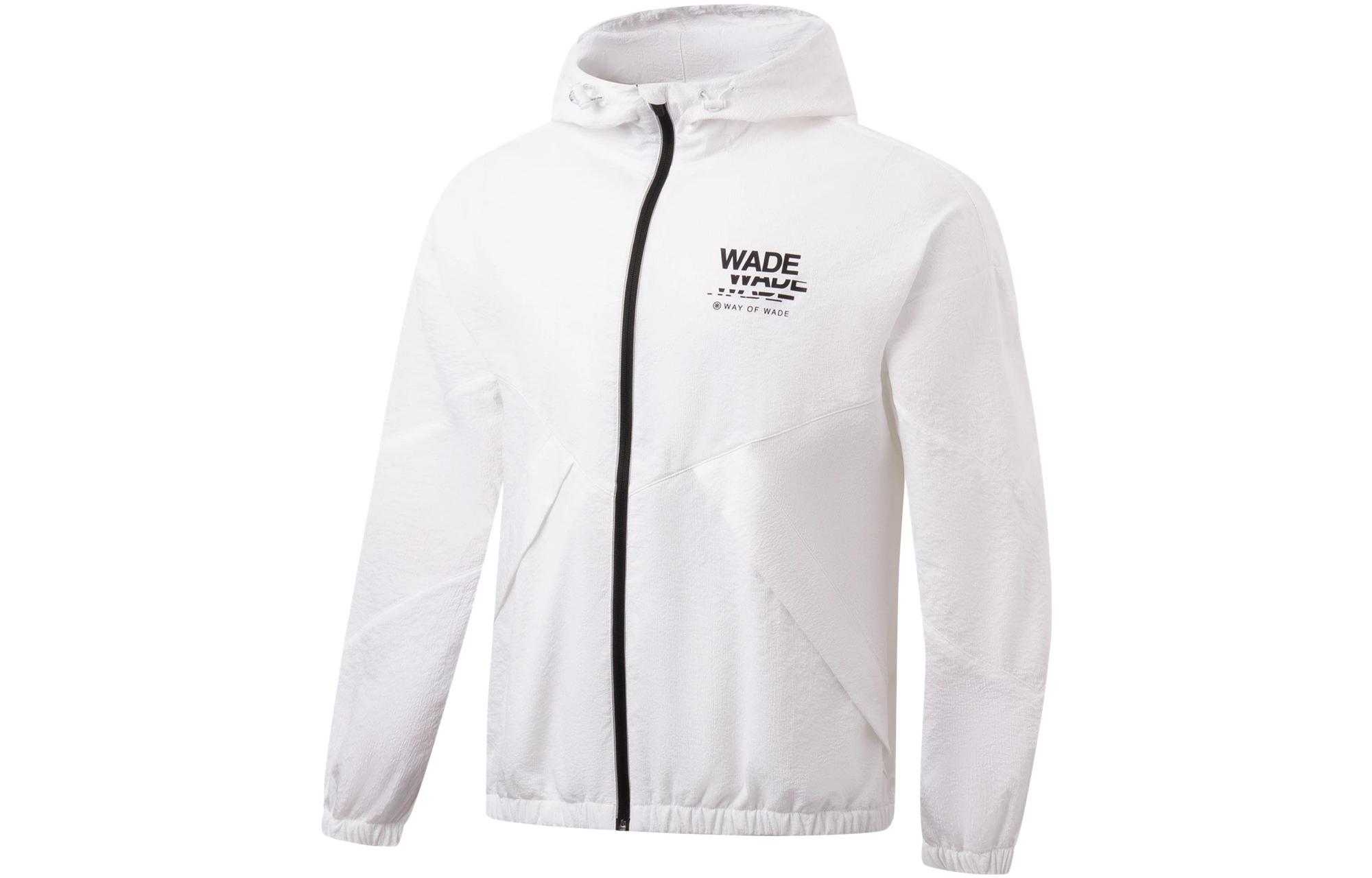 Li Ning Jackets Men s Standard White Hooded Moderate Soft Shell AFDT307-5 S