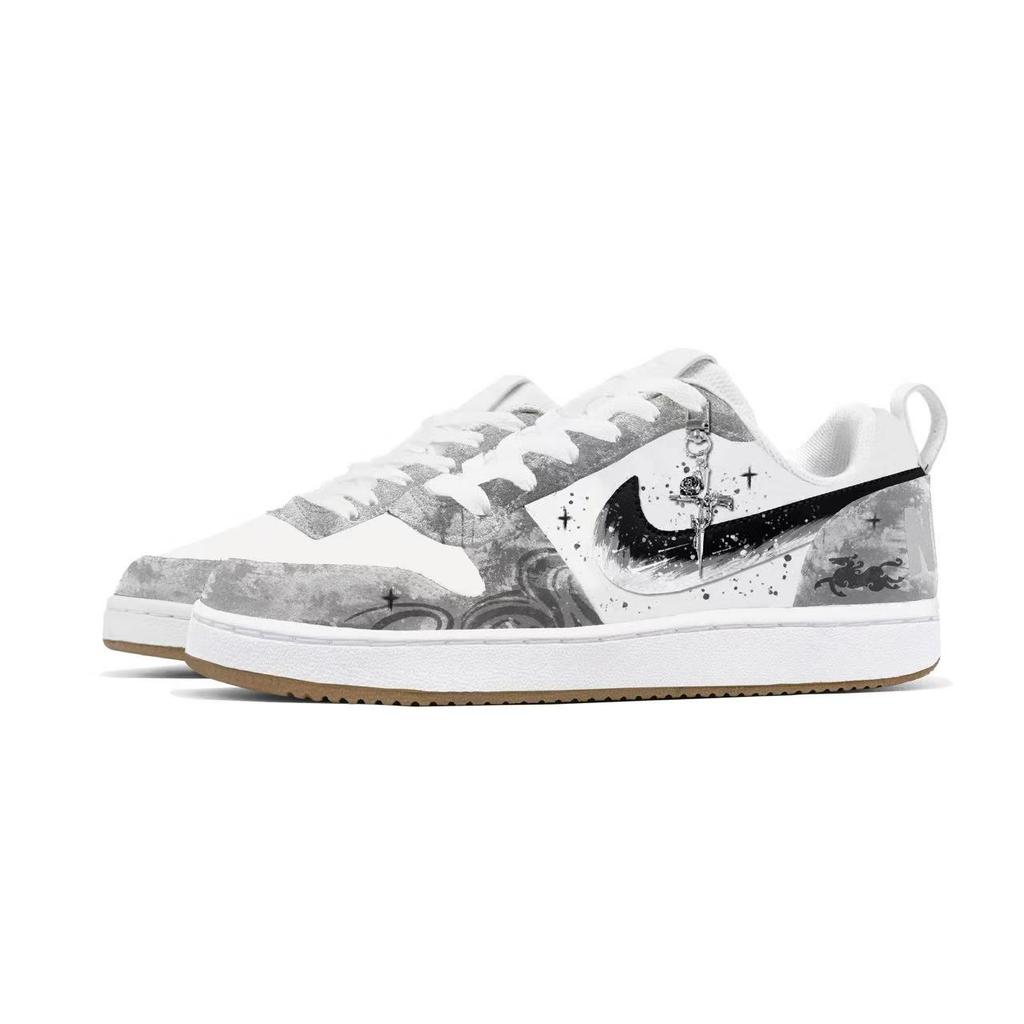 Nike Court Borough New Year Limited CNY Horse Slip Resistant, Abrasion Resistant, Lightweight 844881-100(Team93--SBOX )