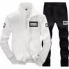 Men's Jacket + Pants 2 Piece Fitness Clothing Suit Single Layer Casual Sportswear Suit