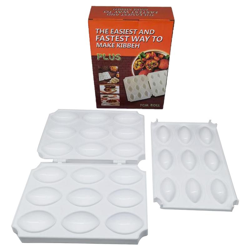 9 Holes 2023 Manual Kibbeh Meatball Maker Meatloaf Mold Press Minced Meat Processor Cake Desserts Pie Kitchen Tools